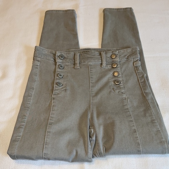 American Eagle Outfitters Next Level Stretch Super Hi Rise Jegging Crop Size 2 - Picture 3 of 14